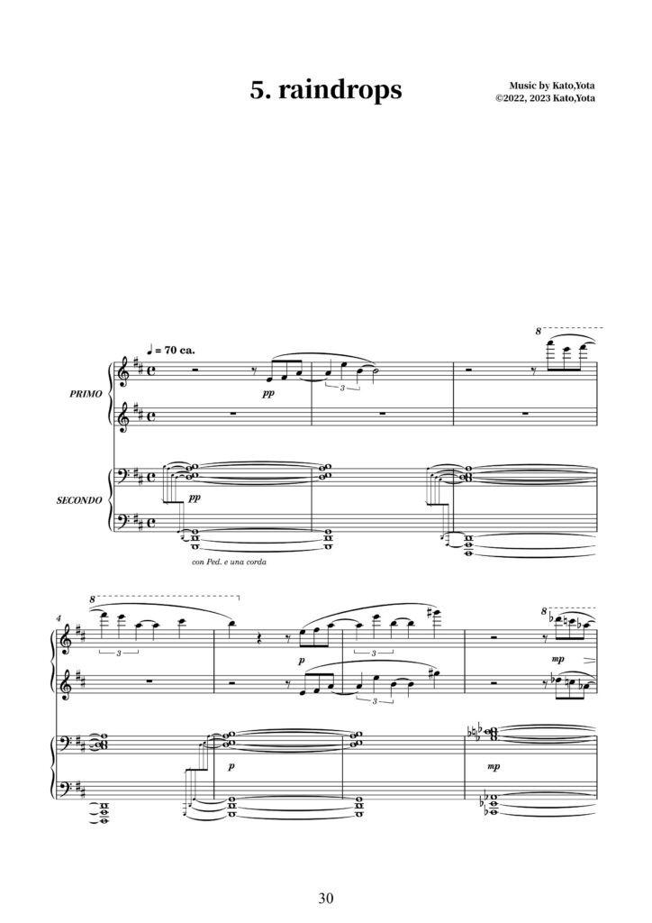 ©2022 music by Ron ©2023 arrangement by Yota Kato - Unauthorized reproduction prohibited.